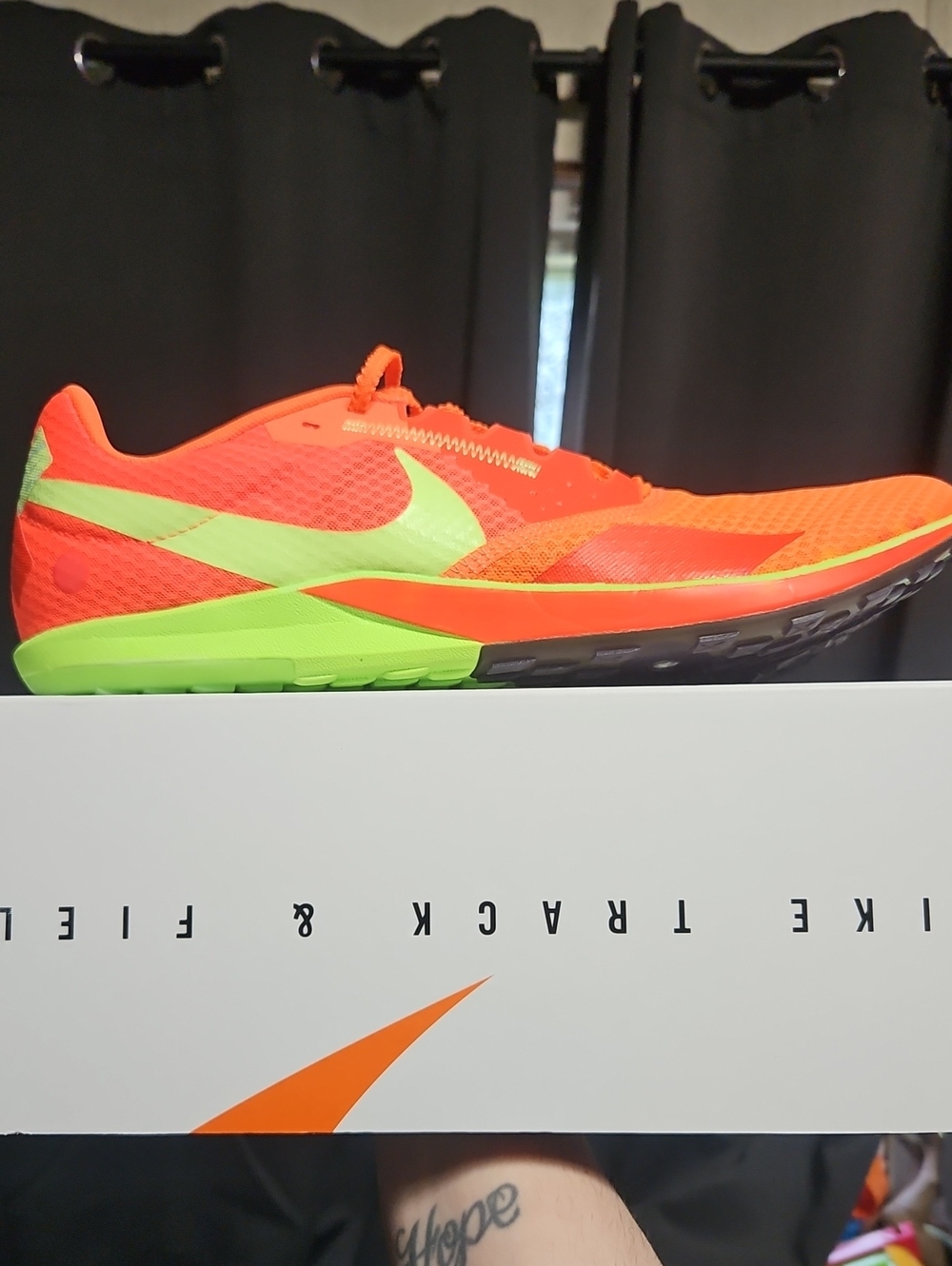 Nike Zoom Rival 6 XC Track and Field Shoes: Orange/Lime: NIB:Mens 13 Womens 14.5
